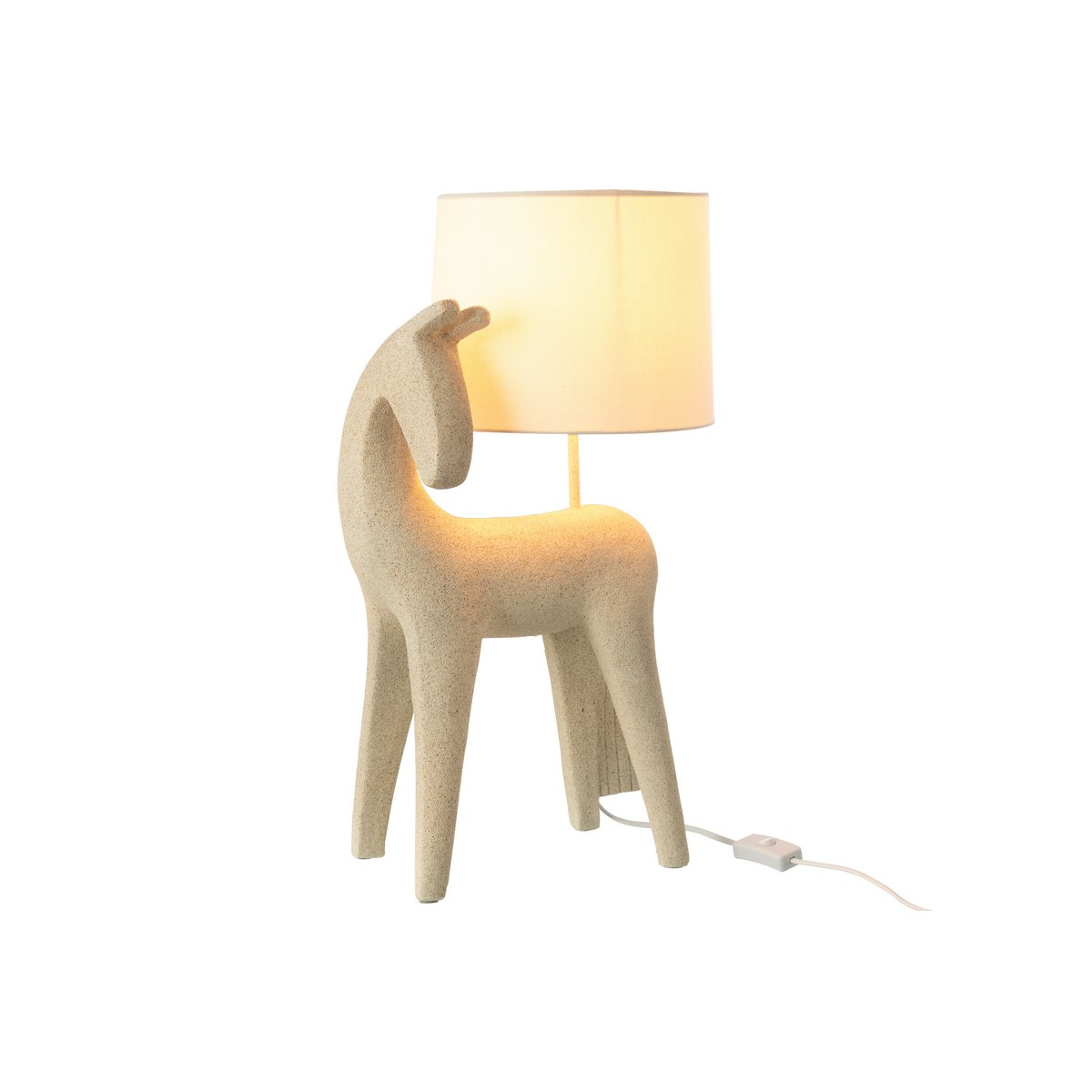 J-Line Tafellamp Paard Modern Resine Beige