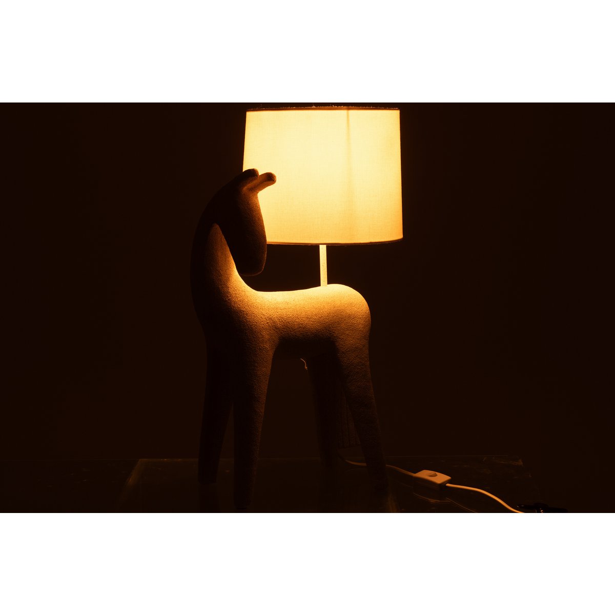 J-Line Tafellamp Paard Modern Resine Beige