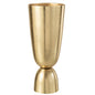 J-Line vaas Thor - aluminium - goud - large - 49 cm hoog
