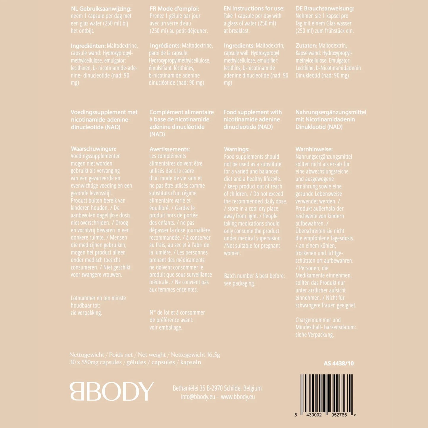 BBody - Nadh Capsules