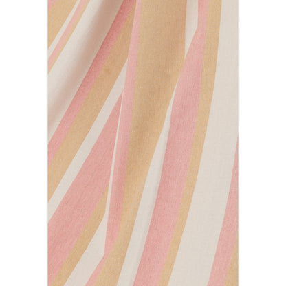 J-Line Hangmat Strepen Katoen/Polyester Wit/Beige/Licht Roze