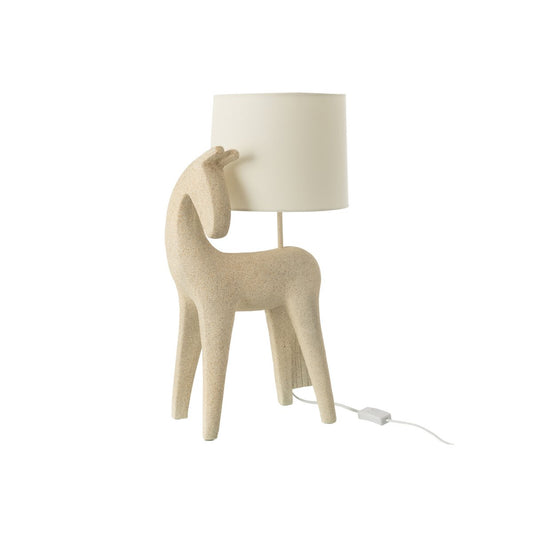 J-Line Tafellamp Paard Modern Resine Beige