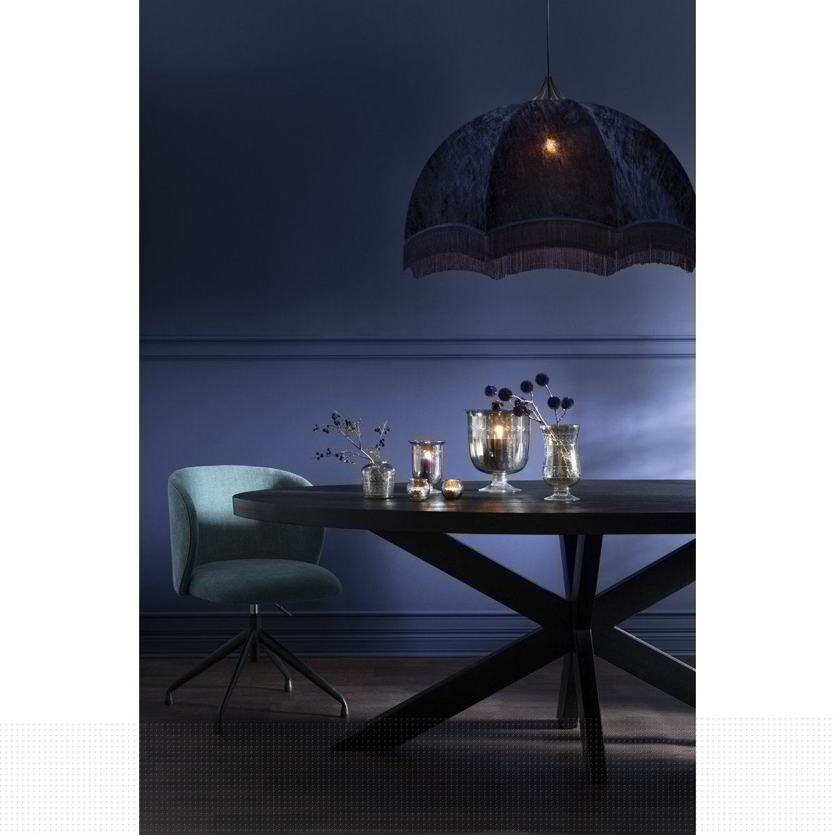 J-Line windlicht Romeins Steel - kaarshouder - glas - large