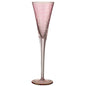 J-Line champagneglas Oneffen - glas - roze (set van 12 stuks)