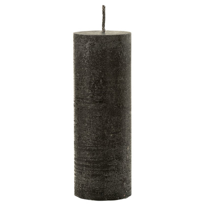 J-Line Buitenkaars Pilaar Paraffine Zwart Extra Large-50Uren