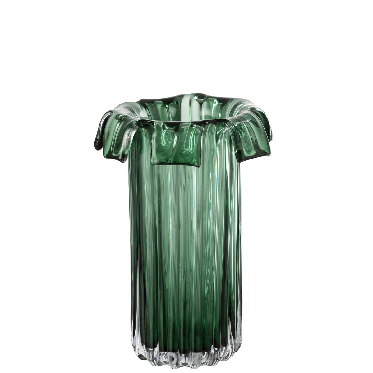 J-Line Vaas Retro Glas Groen Large