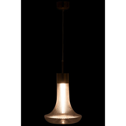 J-Line Hanglamp Led Goud Metaal Transparant