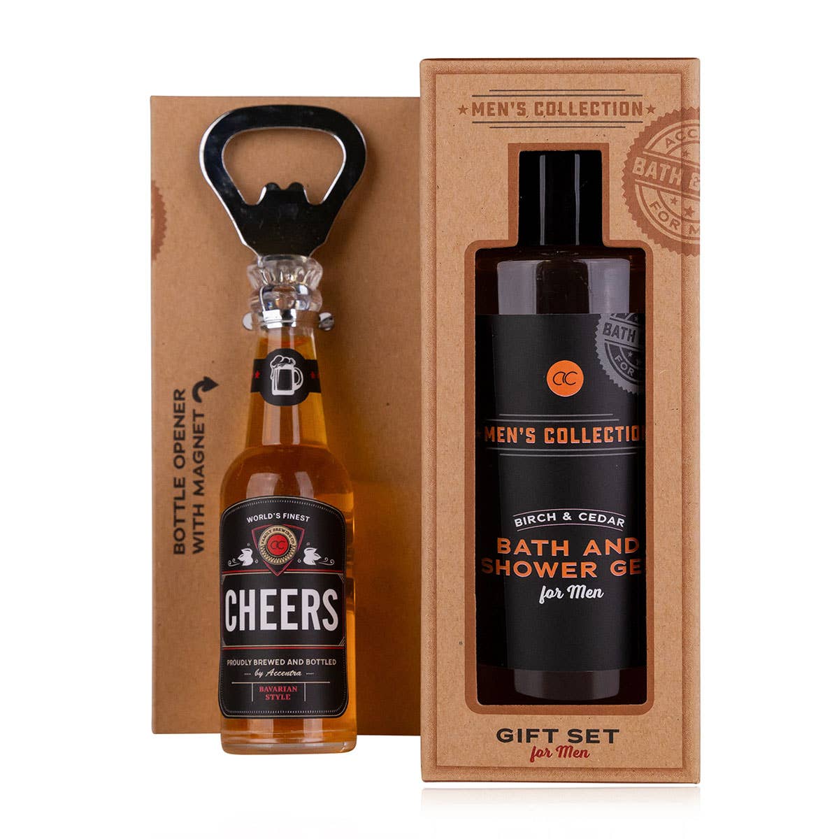HERENCOLLECTIE cadeauset met bierflesopener
