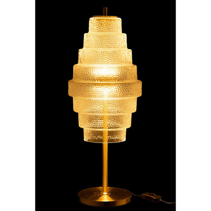 J-Line Lamp Led Goud Metaal/Glas Transparant