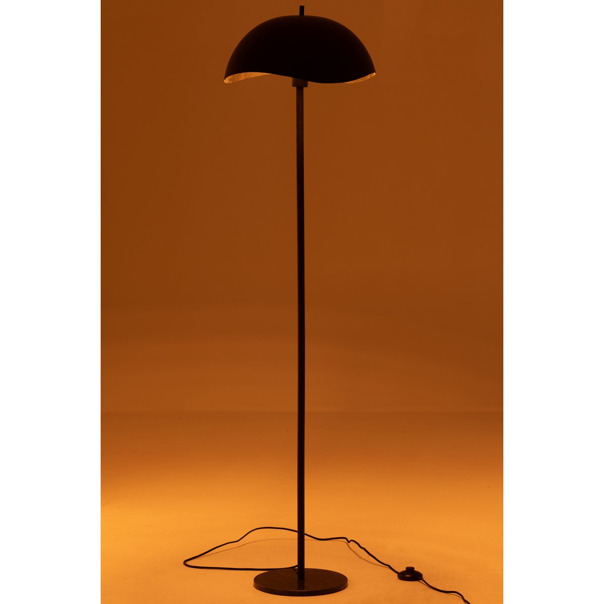 J-Line Staanlamp Metaal/Marmer Zwart