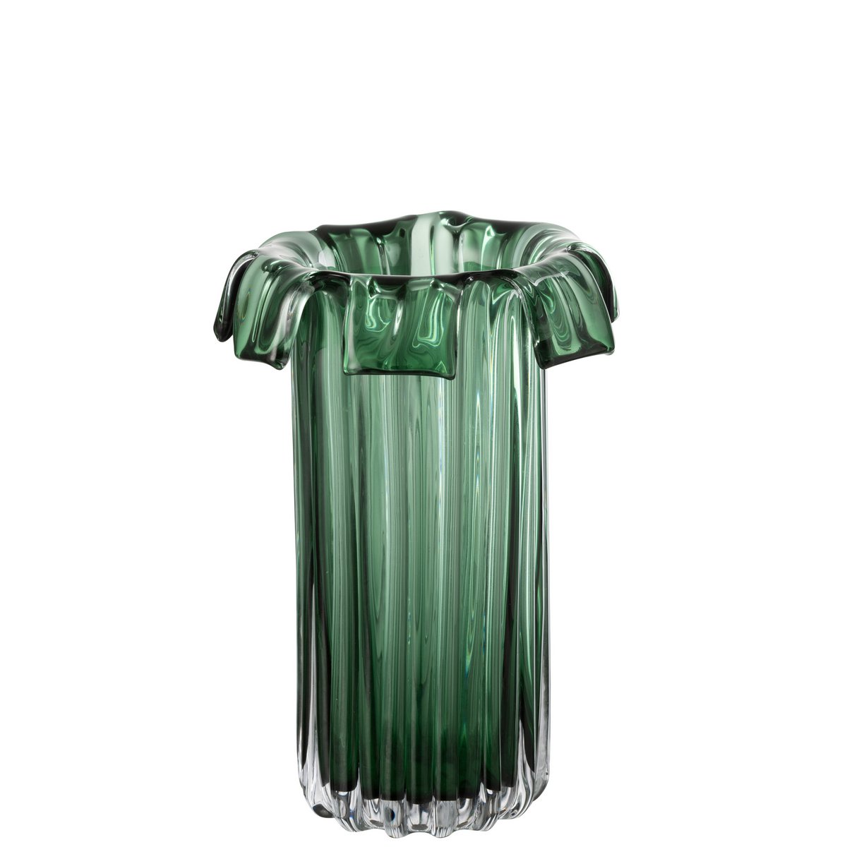 J-Line Vaas Retro Glas Groen Large