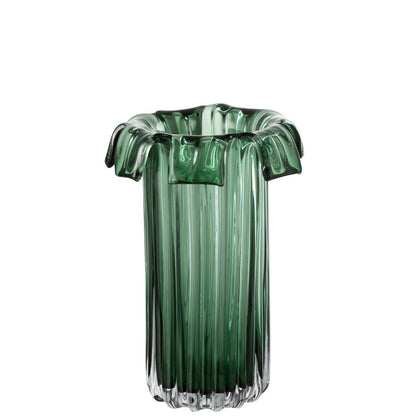 J-Line Vaas Retro Glas Groen Large