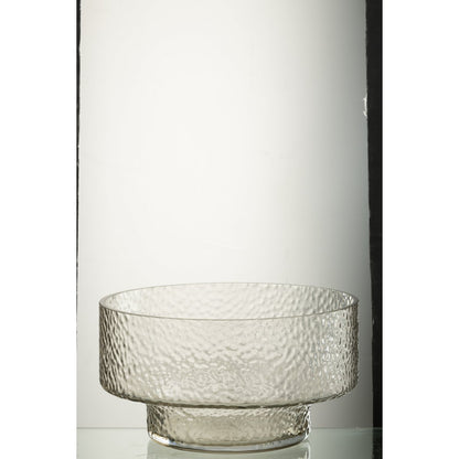 J-Line Vaas Laag Betty Glas Transparant